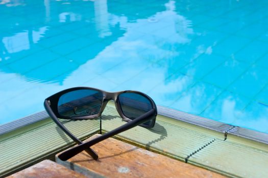 Pair of shades by the pool.