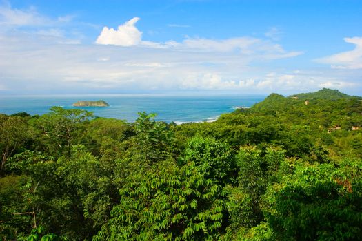 View over the Pacific Ocean. Manuel Antonio, Costa Rica.