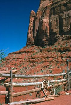 Wooden fence in Monument Valley