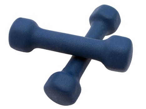 Exercising dumbbell weights for healthy lifestyle