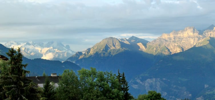 View on the Alps, Vaud, Switzerland