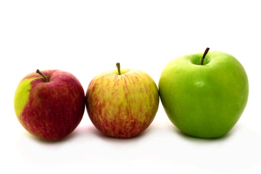 Healthy eating apple fruit food isolated on white