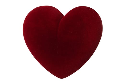 Valentine's day red love heart shape isolated