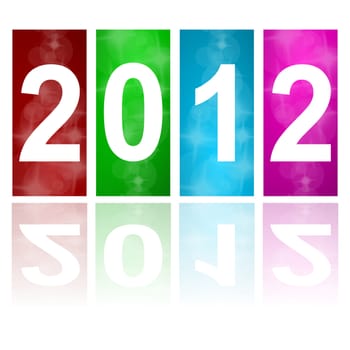 2012 new year abstract background