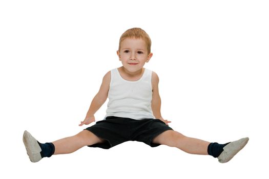 Healthy lifestyle child sport exercising