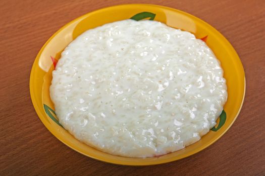 Cereal food - healthy eating white milk rice cream