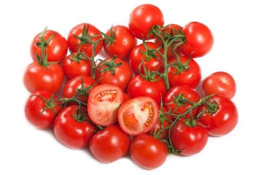 Healthy eating red ripe raw vegetable tomato food