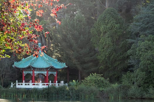 Chinese Pavilion at San Francisco Golden Gate Park in California