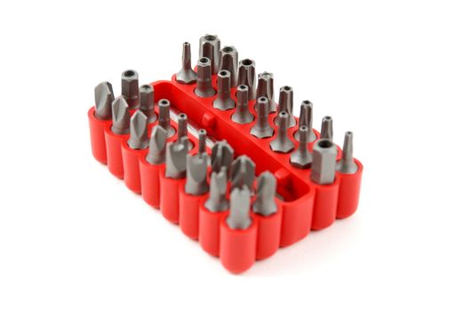 stock pictures of interchangable screw tips in screwdrivers