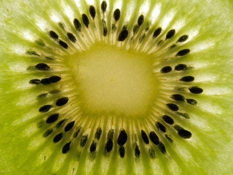 Tropical food - green ripe healthy kiwi fruit