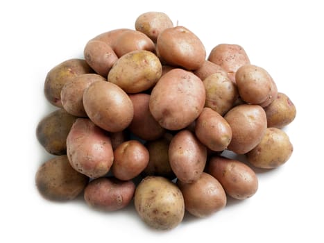 Healthy eating vegetable food - potato on white