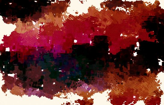 Brush Stroke Abstract on Artistic Paint as Art