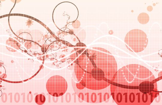 Abstract Background with a Technology Theme Art
