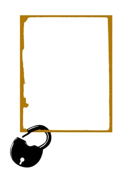 decorative frame on white background
