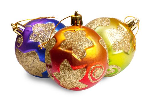 Colorful christmas decorations