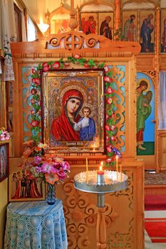 interior rural orthodox christian church