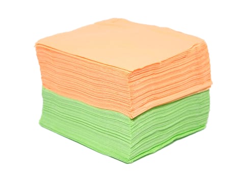 napkins on white background