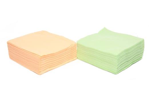 napkins on white background