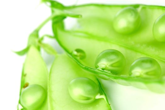  Pea isolated on white close up