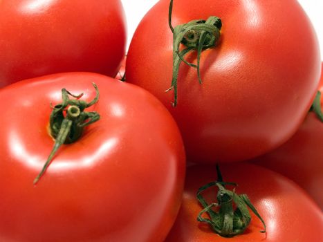 Vegetable food - bunch of red ripe healthy tomato