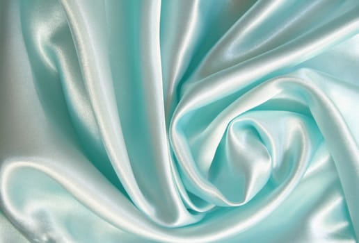 Smooth elegant blue silk can use as background