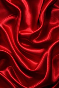 Smooth elegant red silk can use as background 