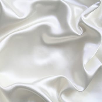 Smooth elegant white silk can use as wedding background 