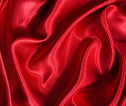 Smooth elegant red silk can use as background 