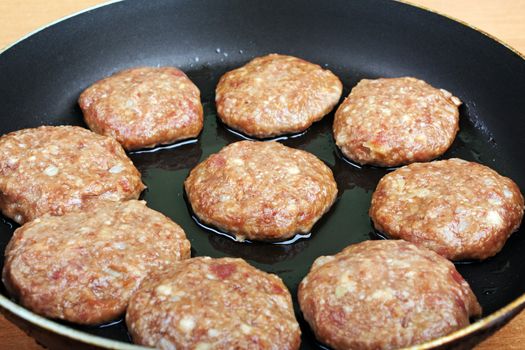 Meat food - fried pork chop cutlet for dinner meal