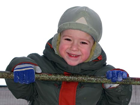 Little child smiling for happiness and fun