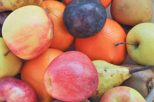 A dish of traditional organic vegetarian fruits
