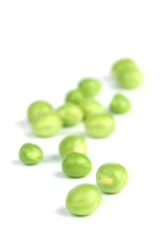 Pea bean pile isolated on white