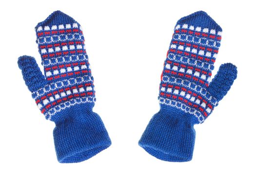 Cold winter season wool clothing human hand mitten