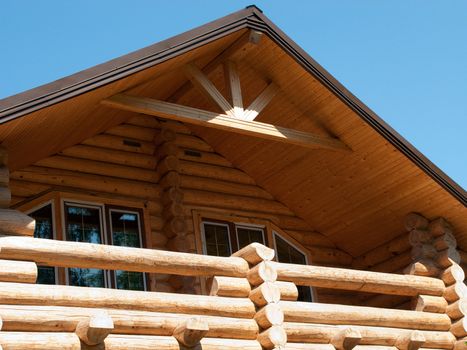 Log house structure wood building home exterior