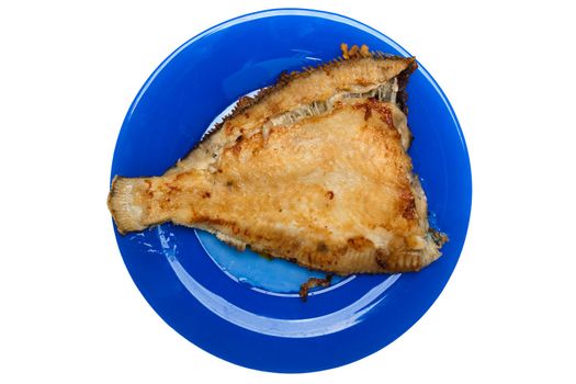 Healthy eating seafood - prepared fried fish plate