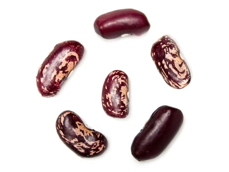 Healthy eating red raw legume bean food isolated