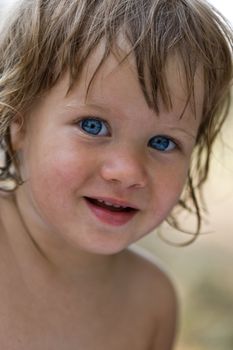 people series: portrait of happy little girl