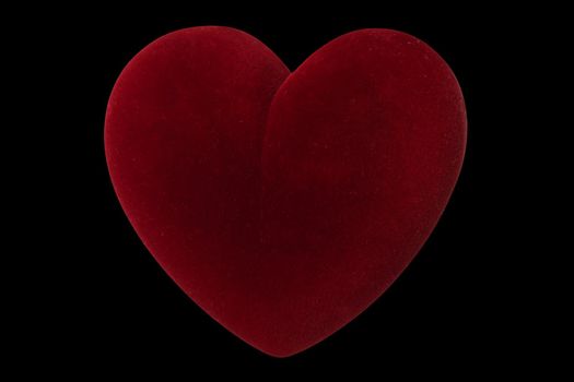 Valentine's day red love heart shape isolated