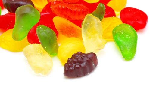 Colorful candy isolated on white background