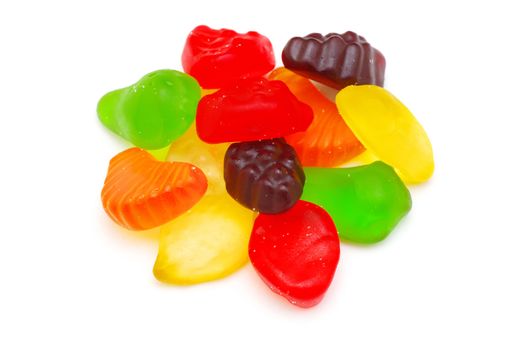 Colorful candy isolated on white background