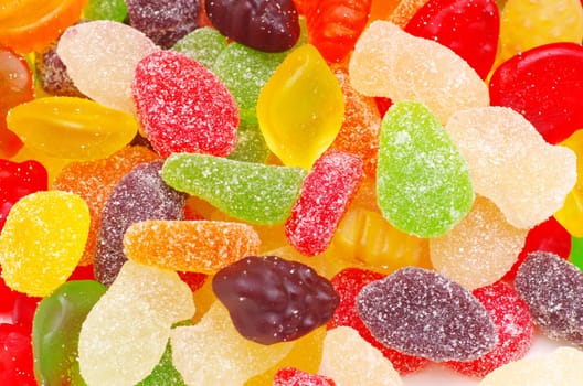 Close up of colorful candy