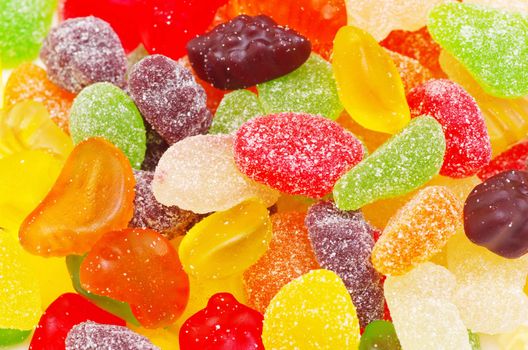 Close up of colorful candy