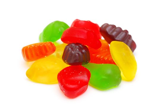Colorful candy isolated on white background