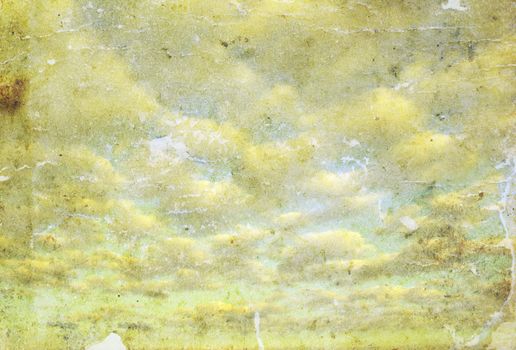 retro image of cloudy sky
