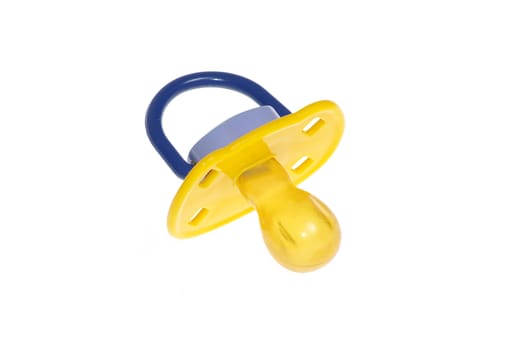baby's dummy on a white background