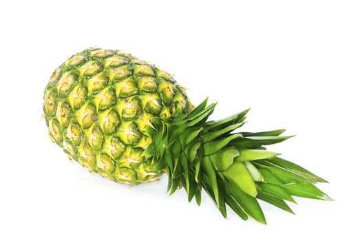 fresh pineapple isolated on the white background