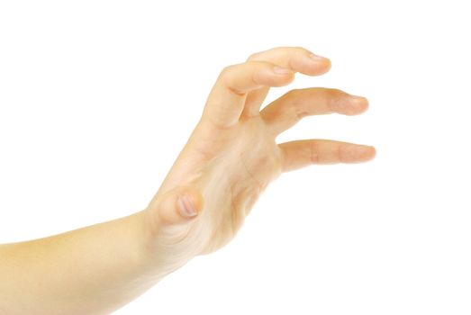  hand isolated on a white