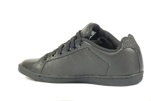 Sport black shoes  on a white background