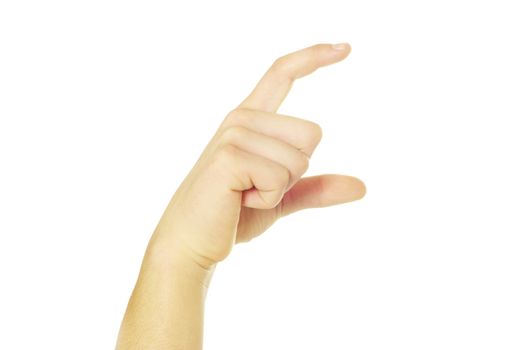  hand isolated on a white