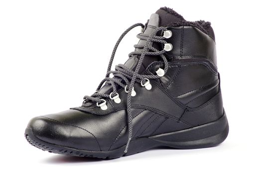 A pair of men's shoes on white